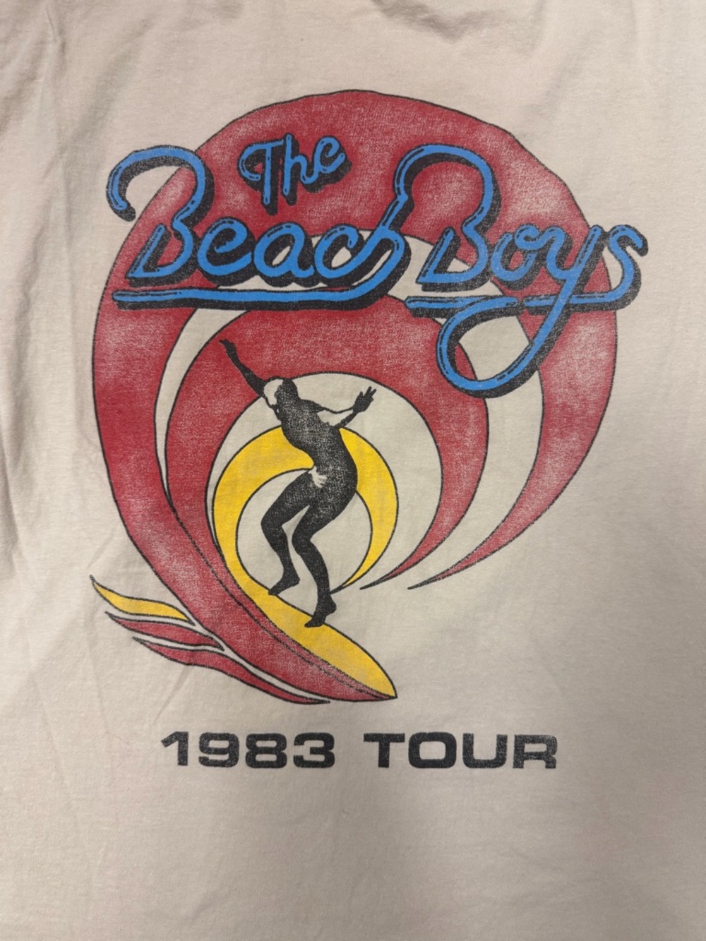 Vintage Style The Beach Boys 1983 Tour Graphic Tee Retro Surf Rock L - Picture 3 of 6